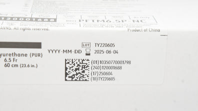 Avanos PFTM6.5P-NC NEoMed Polyurethane Feeding Tube 6.5Fr x 23.6inch - Box of 10